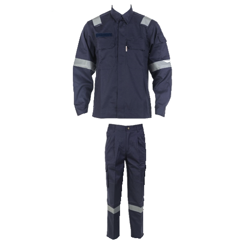 Pyrovatex FRC Fire Retardant Work Jacket & Pants BLUE